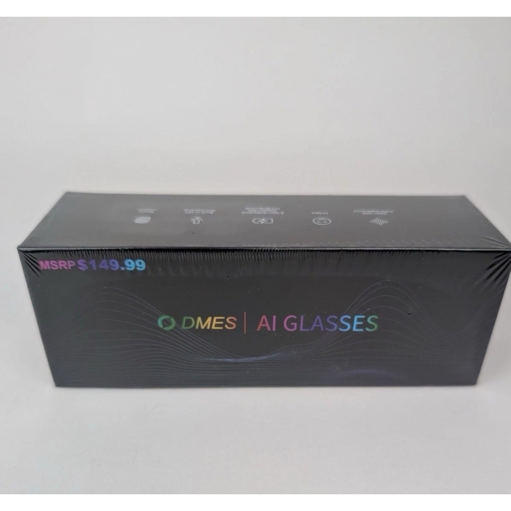 NIB 🔥 DMES AI Smart Glasses Microphone Calling Hands Free Sealed In Box Black